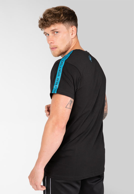 Chester T-shirt - Black/Blue