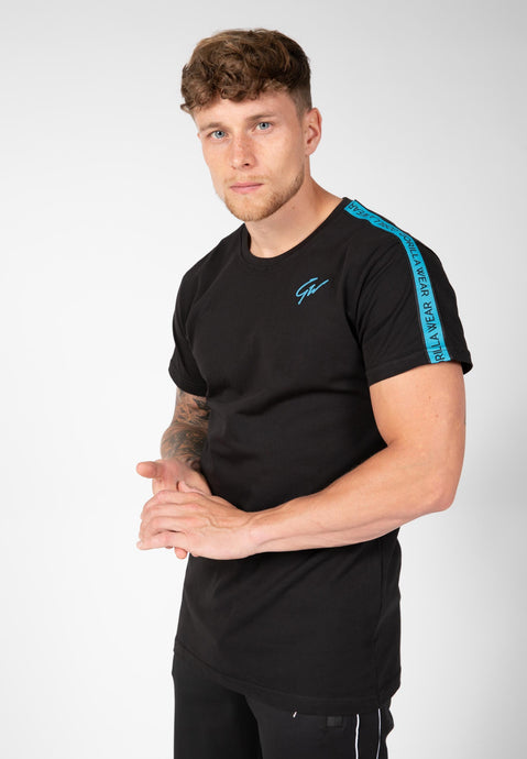 Chester T-shirt - Black/Blue