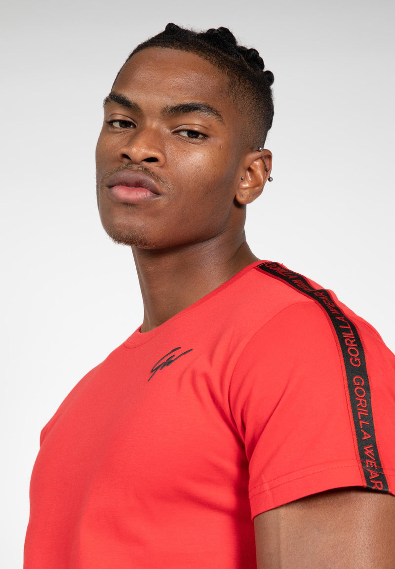 Load image into Gallery viewer, Chester T-shirt - Red/Black
