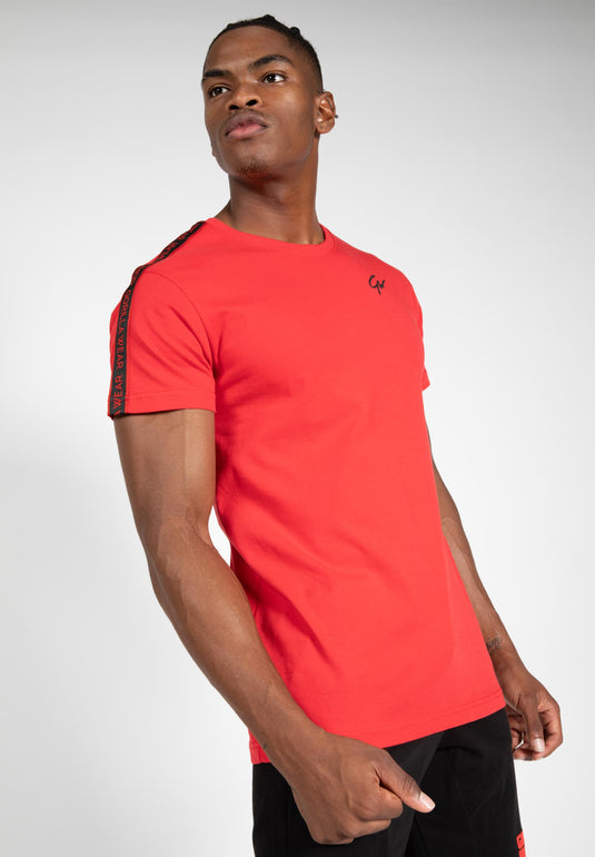 Chester T-shirt - Red/Black