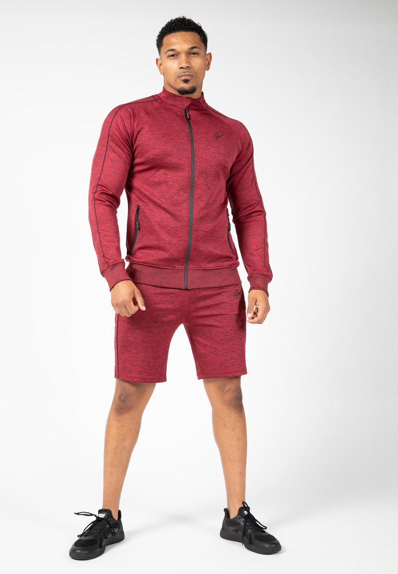 Load image into Gallery viewer, Wenden Track Shorts - Burgundy Red
