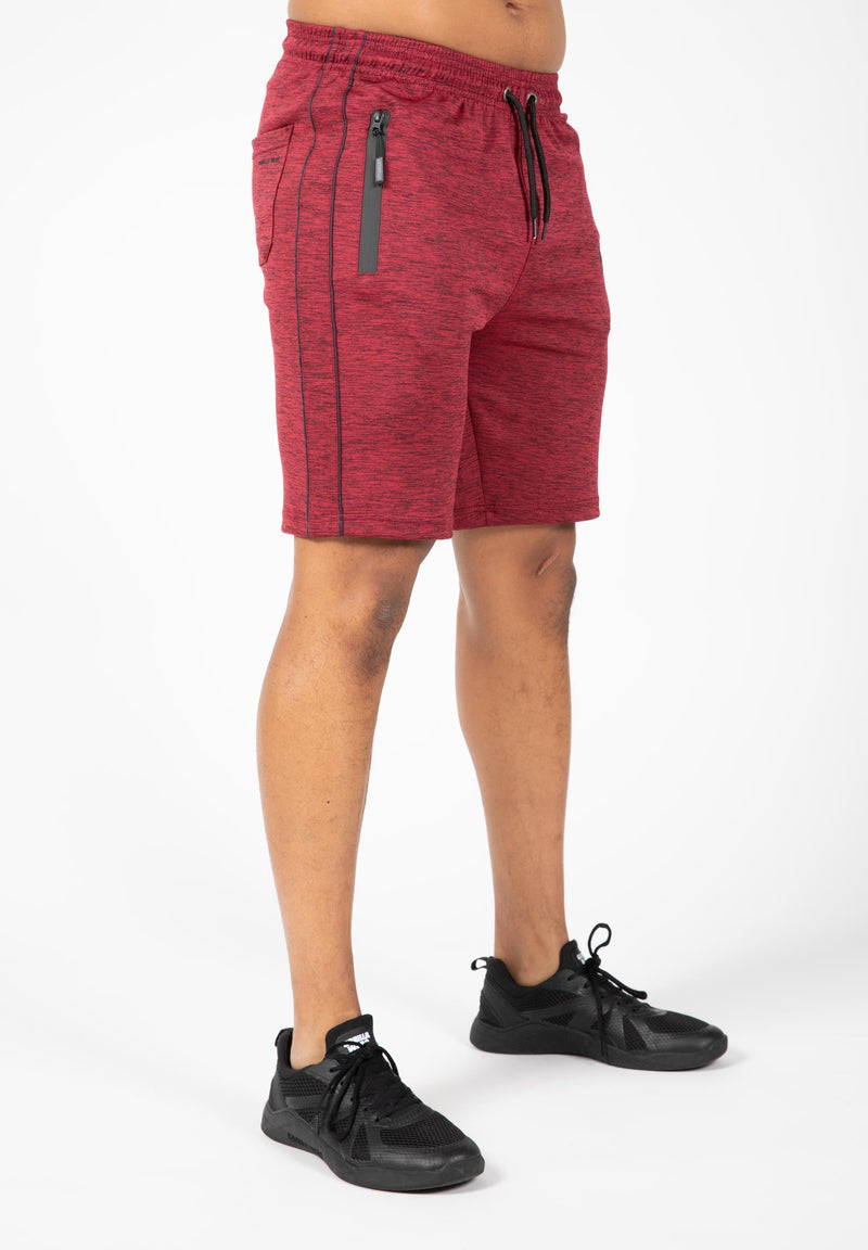 Load image into Gallery viewer, Wenden Track Shorts - Burgundy Red
