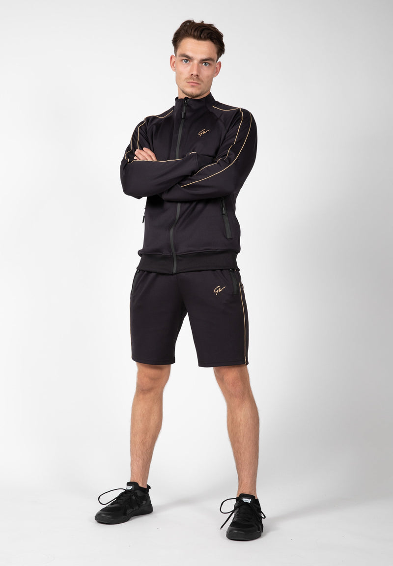Load image into Gallery viewer, Wenden Track Shorts - Black/Gold
