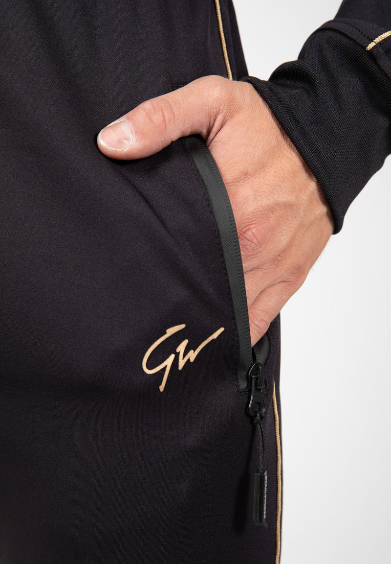 Load image into Gallery viewer, Wenden Track Shorts - Black/Gold
