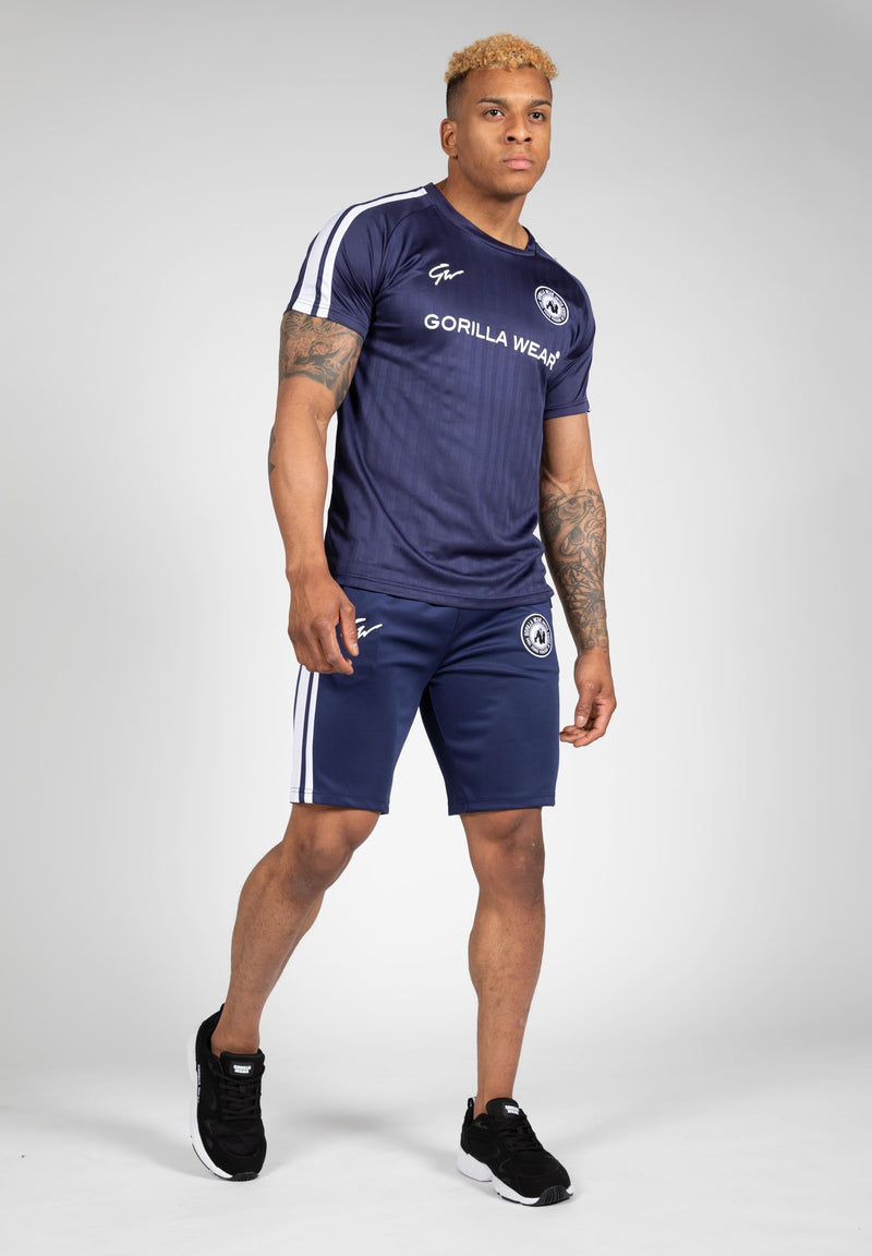 Load image into Gallery viewer, Stratford Track Shorts - Navy
