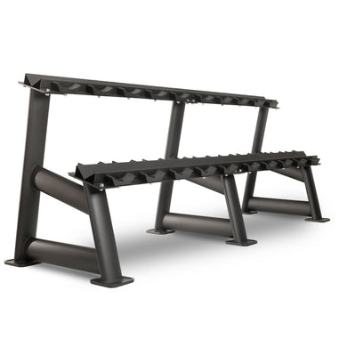 XMARK - Commercial 2-Tier Dumbbell Rack - 10 Dumbbell Pairs
