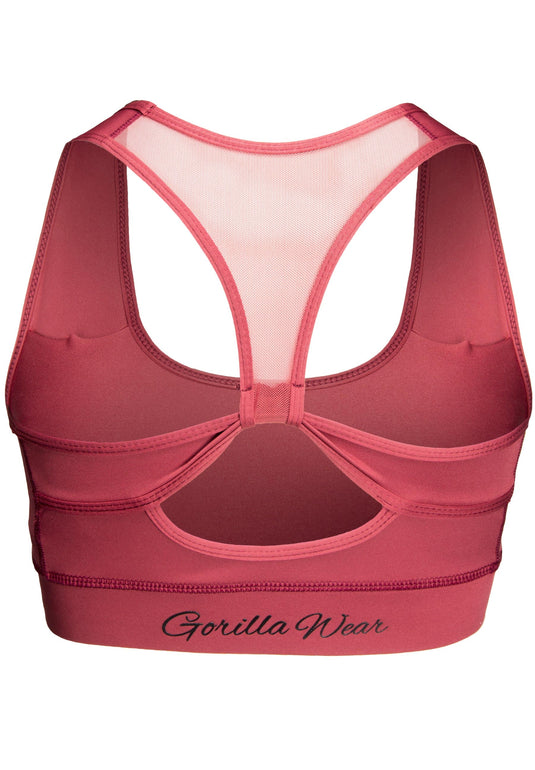 Meta Sports Bra - Burgundy Red