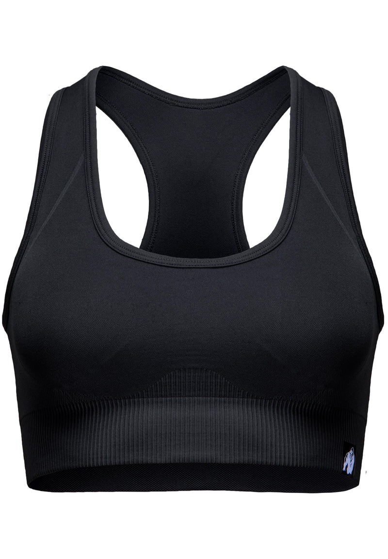 Load image into Gallery viewer, Yava Seamless Sports Bra - Black
