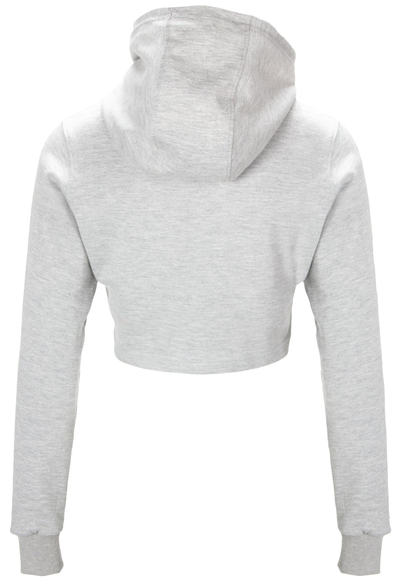 Load image into Gallery viewer, Pixley Crop Top Hoodie - Gray
