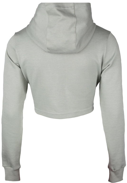 Pixley Crop Top Hoodie - Light Green