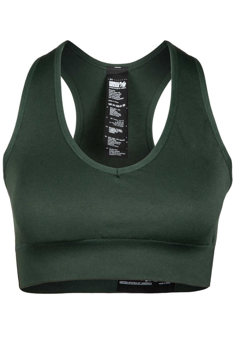 Load image into Gallery viewer, Neiro Seamless Sports Bra - Army Green
