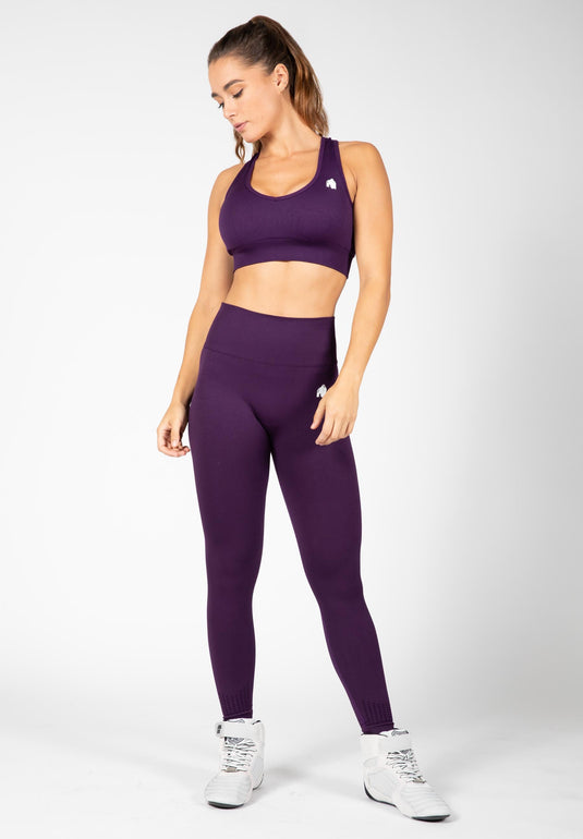 Neiro Seamless Sports Bra - Purple
