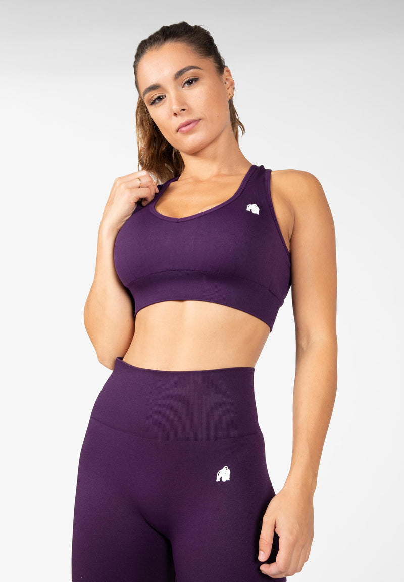 Load image into Gallery viewer, Neiro Seamless Sports Bra - Purple
