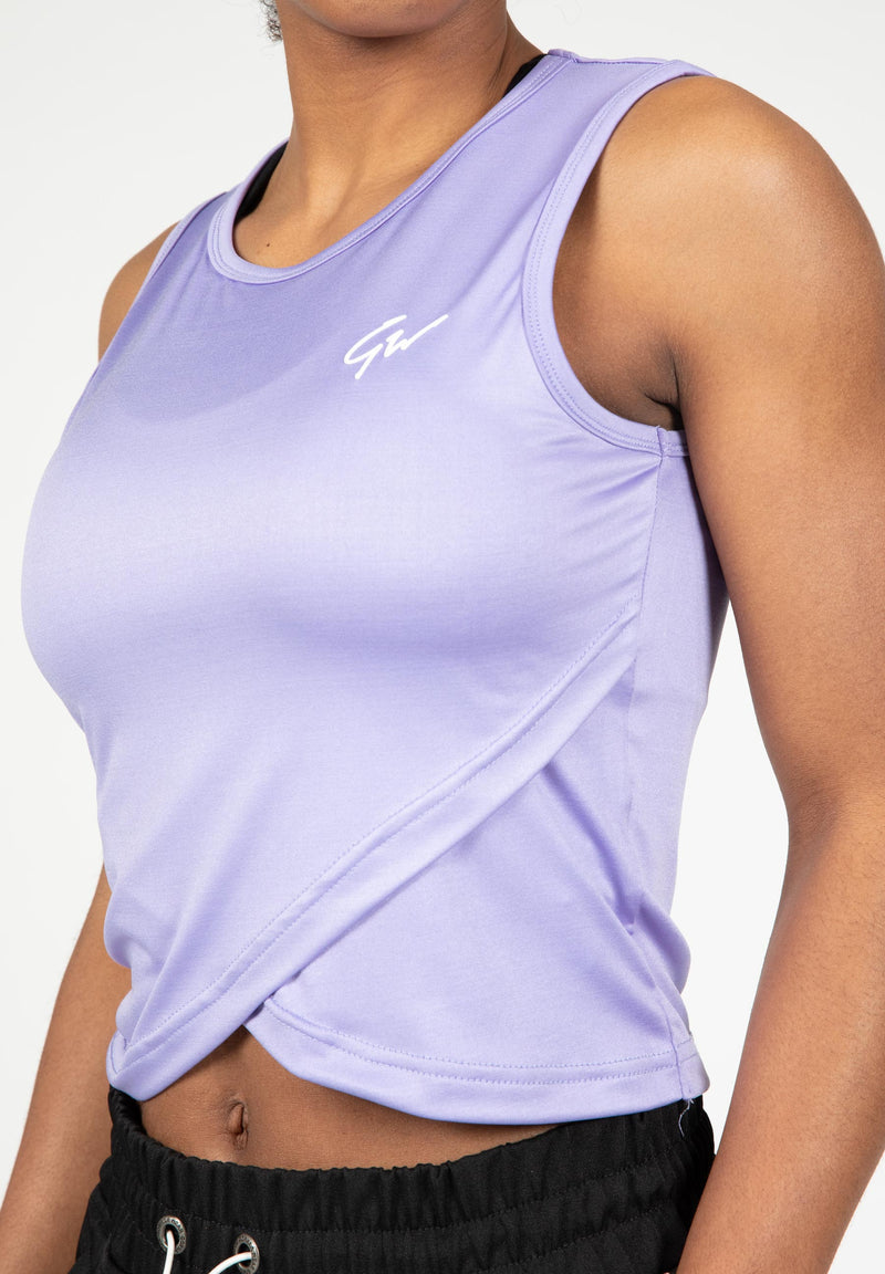 Load image into Gallery viewer, Estelle Twisted Crop Top - Lilac
