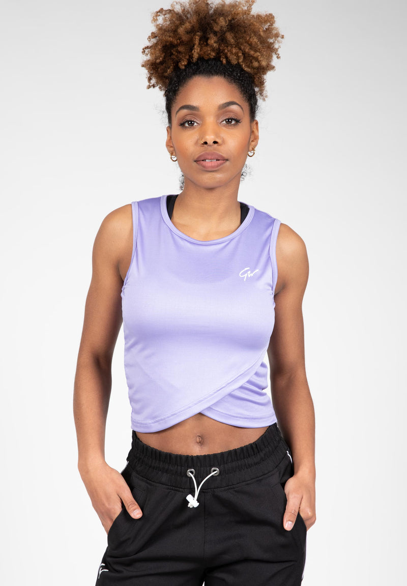 Load image into Gallery viewer, Estelle Twisted Crop Top - Lilac
