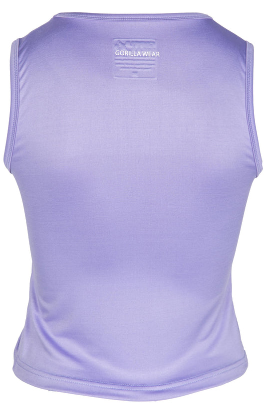 Estelle Twisted Crop Top - Lilac