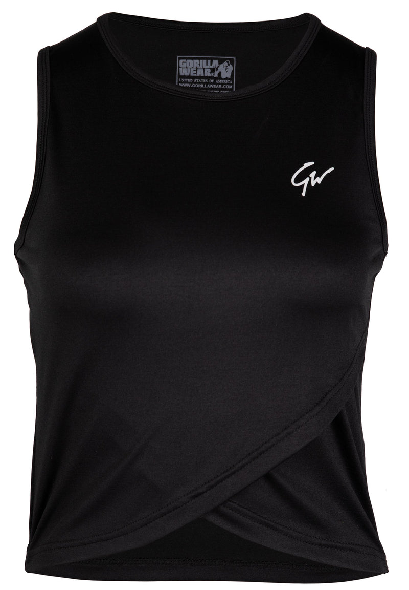 Load image into Gallery viewer, Estelle Twisted Crop Top - Black
