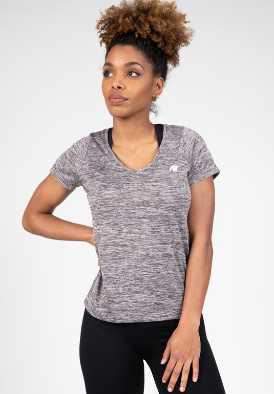 Gorilla Wear - Elmira V-Neck T-Shirt - Gray Melange