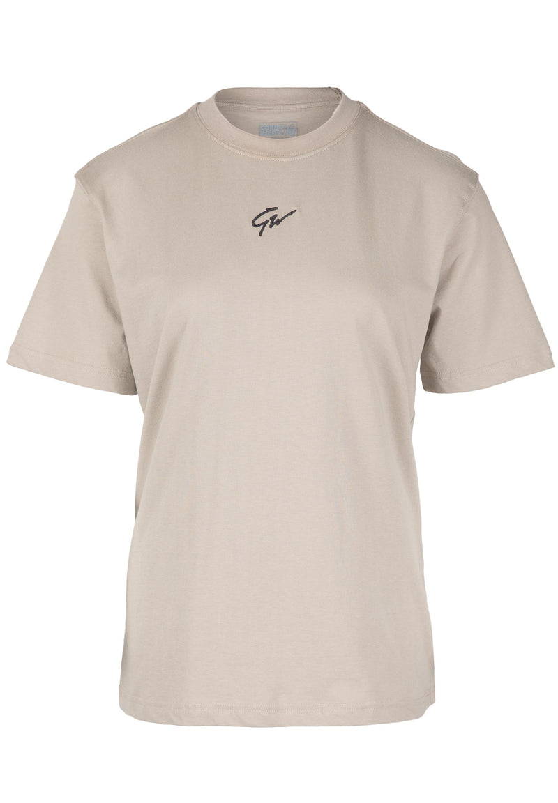 Load image into Gallery viewer, Bixby Oversized T-shirt - Beige
