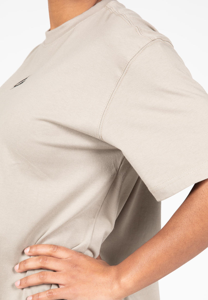Load image into Gallery viewer, Bixby Oversized T-shirt - Beige
