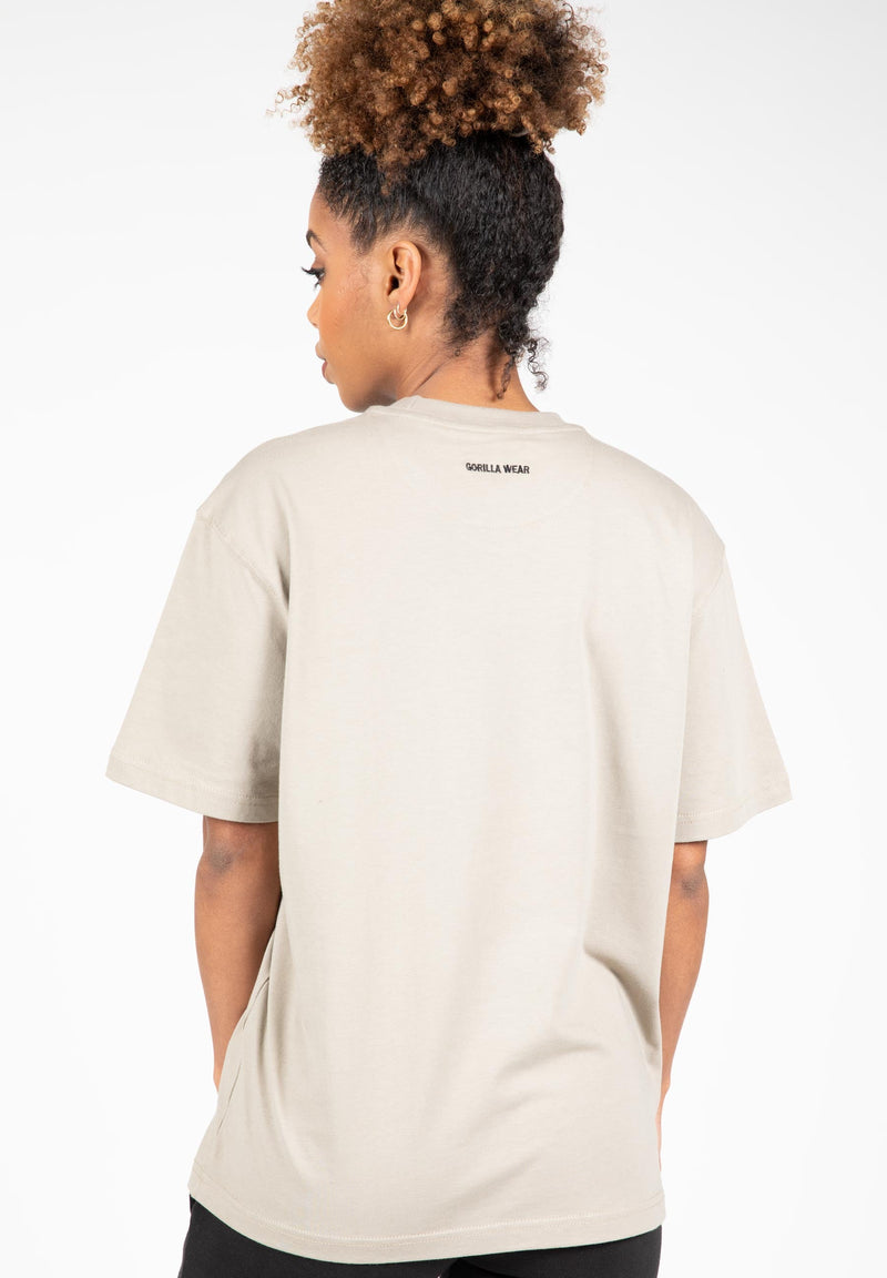 Load image into Gallery viewer, Bixby Oversized T-shirt - Beige
