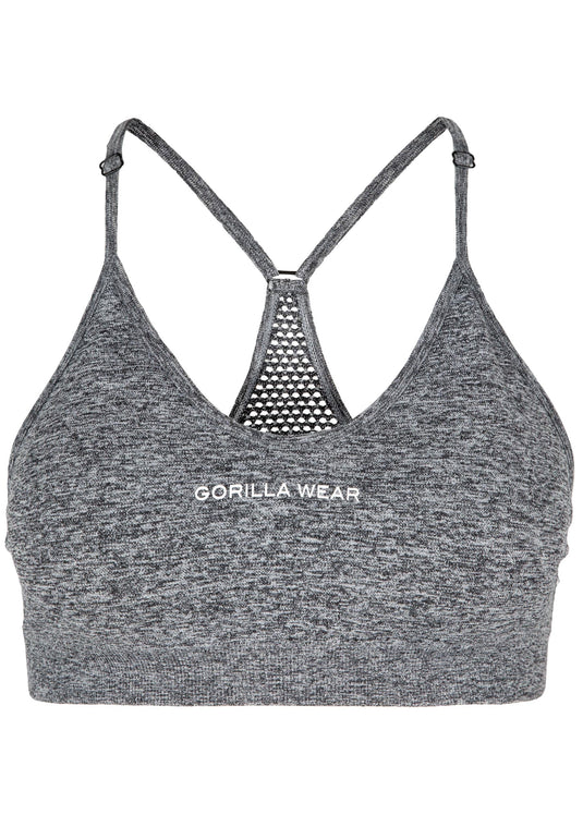 Gorilla Wear - Quincy Seamless Sport Bra - Gray Melange - Sports Bra