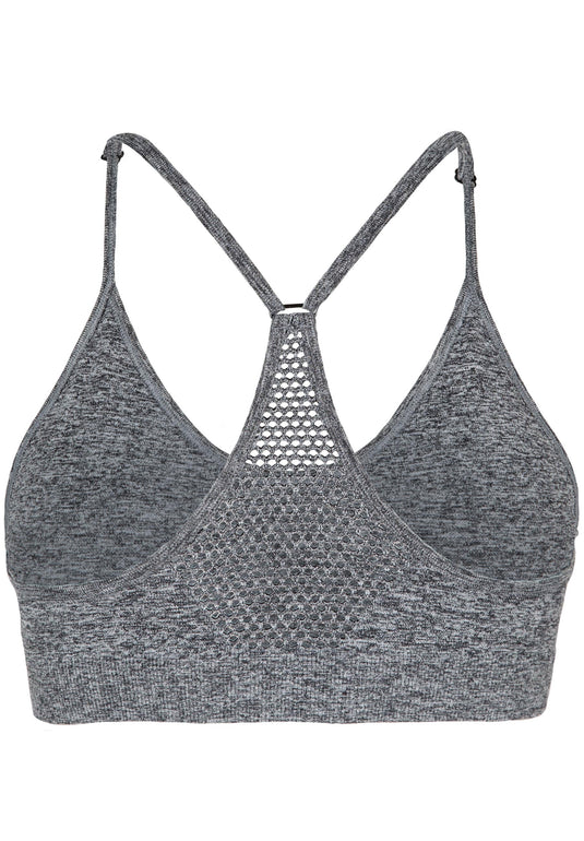 Gorilla Wear - Quincy Seamless Sport Bra - Gray Melange - Sports Bra