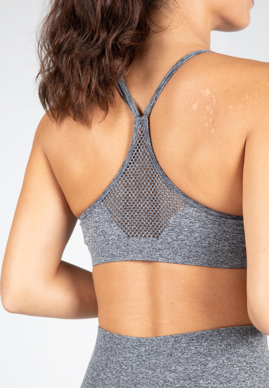 Quincy Seamless Sport Bra - Gray Melange