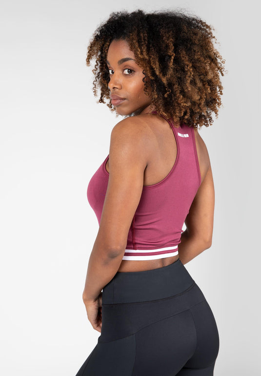 Mesa Zip Top - Burgundy