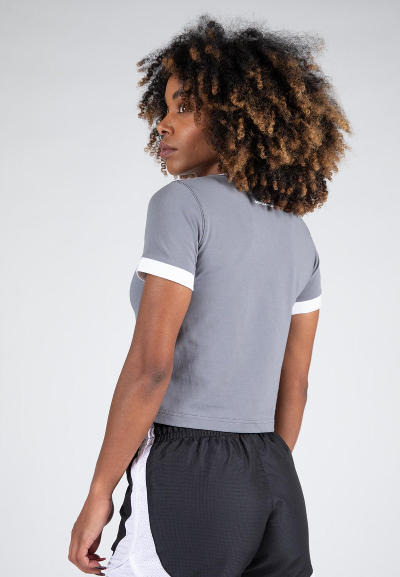 Load image into Gallery viewer, New Orleans Cropped T-shirt - Gray

