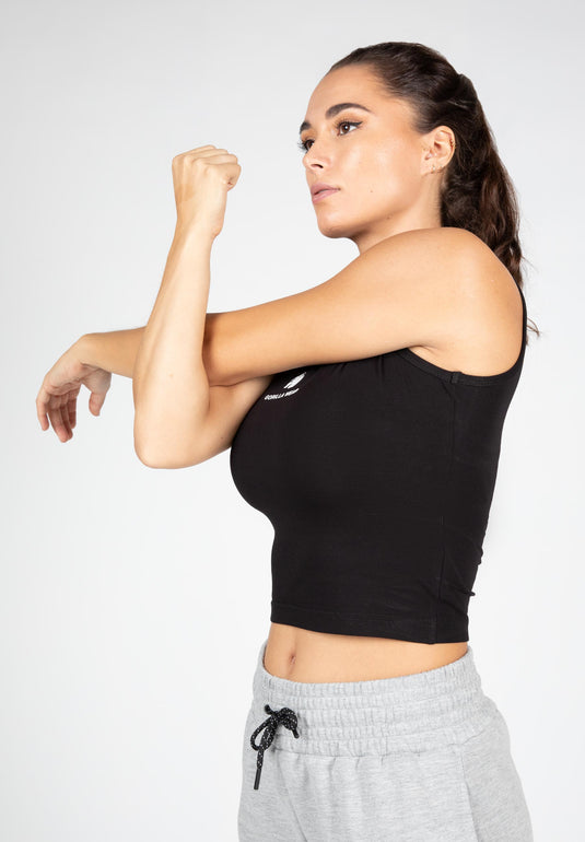 Livonia Crop Top -Black