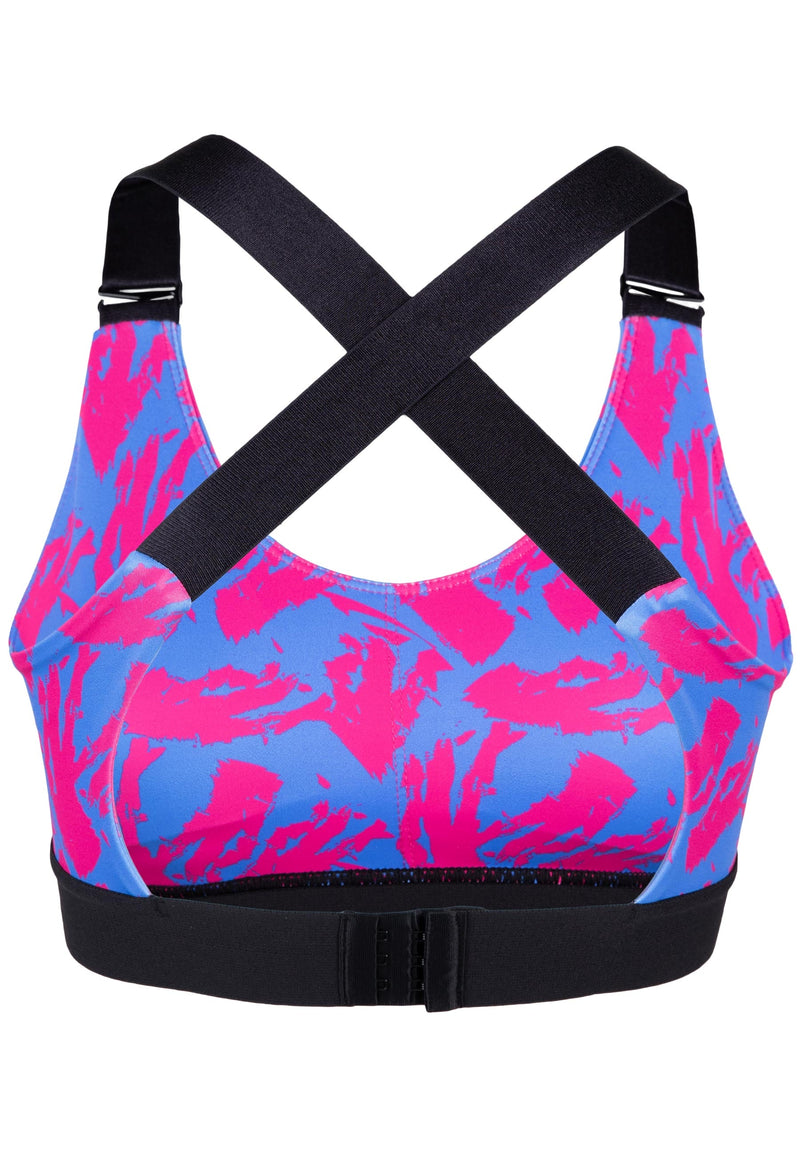 Load image into Gallery viewer, Colby Sports Bra - Blue/Pink
