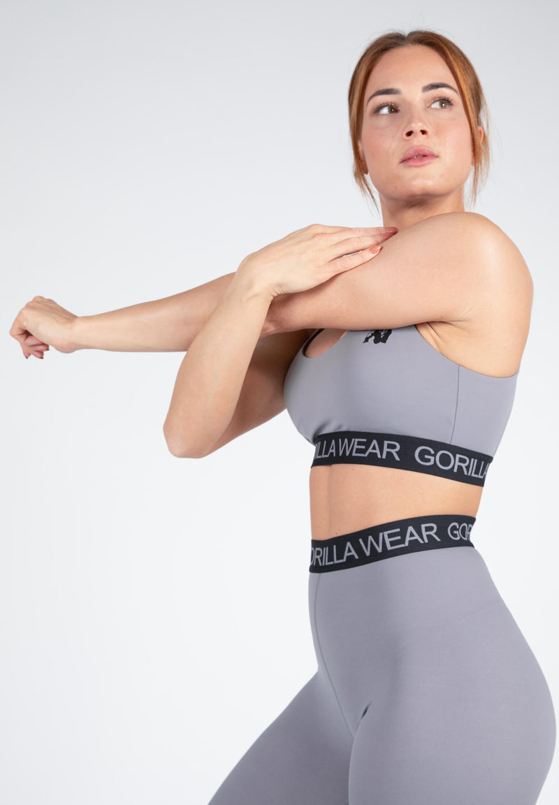 Load image into Gallery viewer, Colby Sports Bra - Gray
