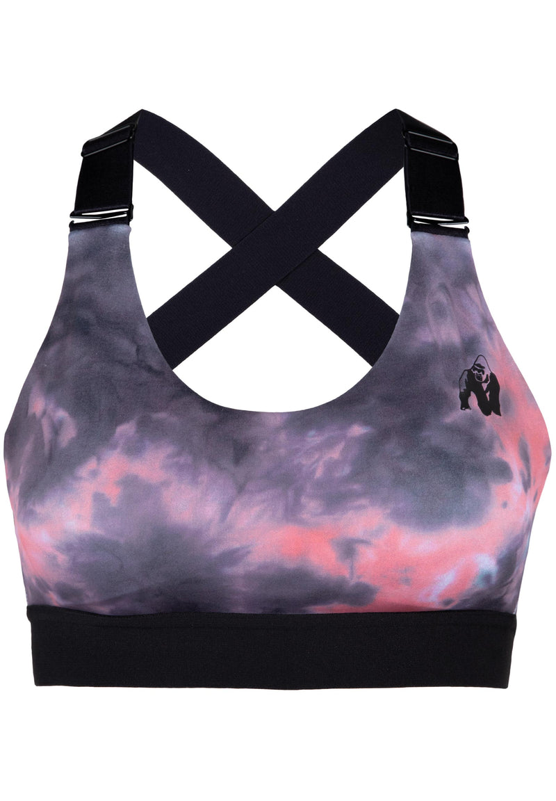 Load image into Gallery viewer, Colby Sports Bra - Gray/Pink
