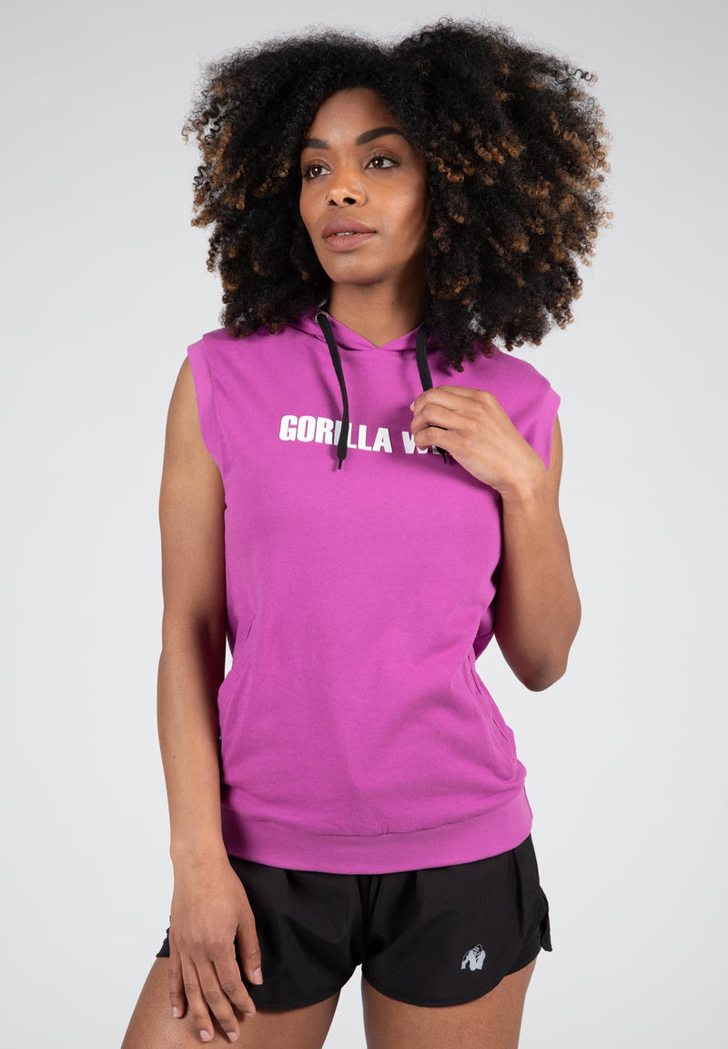 Load image into Gallery viewer, Virginia Sleeveless Hoodie - Pink
