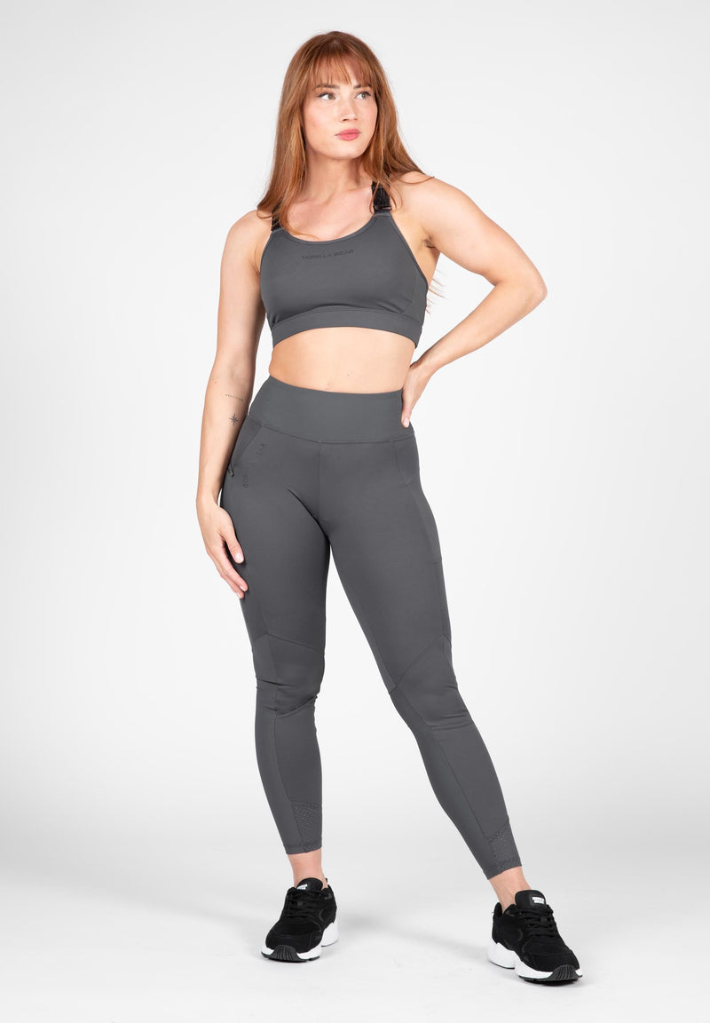 Load image into Gallery viewer, Monroe Sports Bra - Gray
