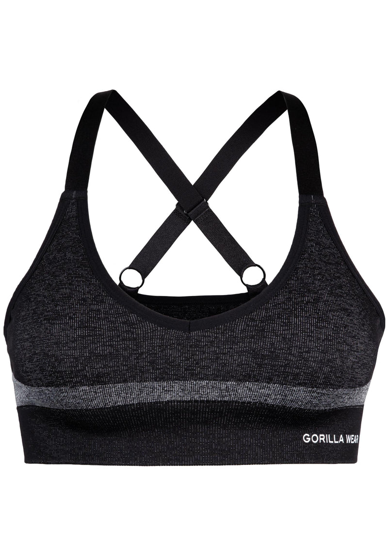 Load image into Gallery viewer, Selah Seamless Sports Bra - Black
