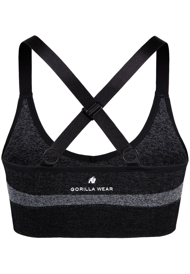 Load image into Gallery viewer, Selah Seamless Sports Bra - Black

