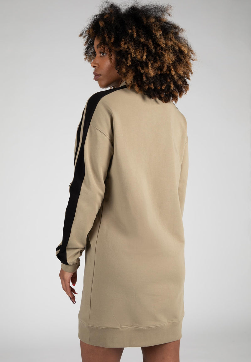 Load image into Gallery viewer, Isabella Sweatshirt Dress - Beige
