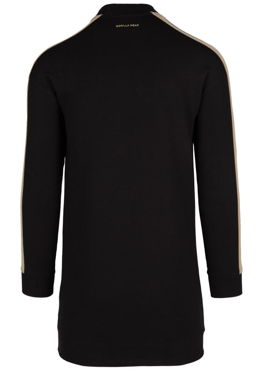 Isabella Sweatshirt Dress - Black