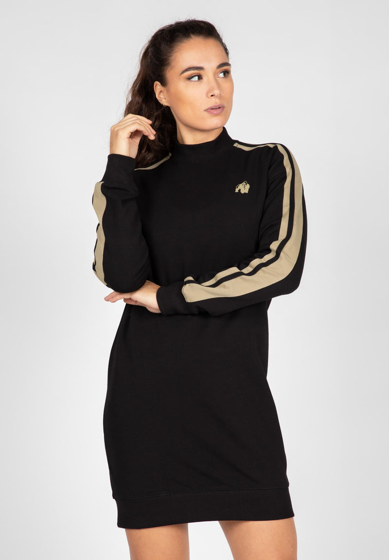 Load image into Gallery viewer, Isabella Sweatshirt Dress - Black

