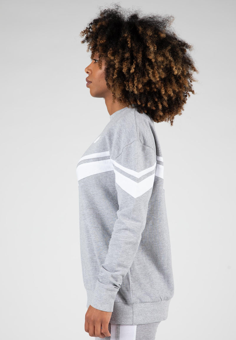Load image into Gallery viewer, Hailey Oversized Sweatshirt - Gray Melange
