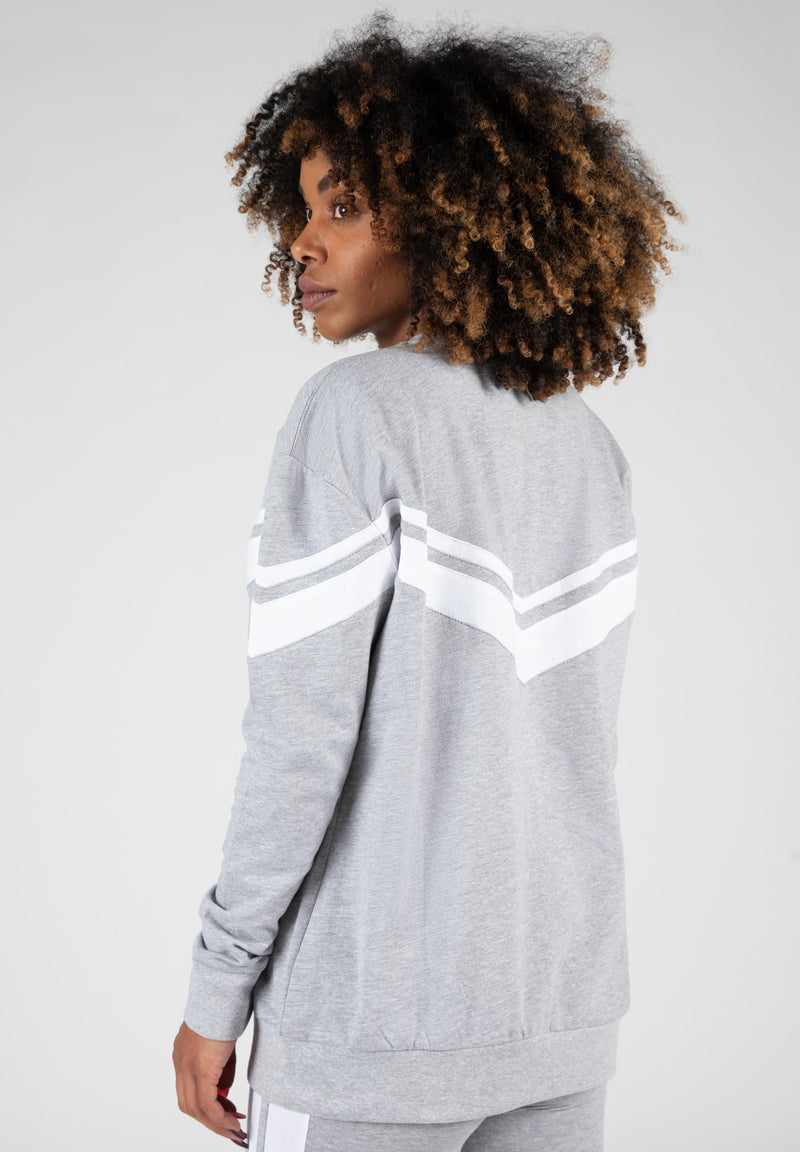 Load image into Gallery viewer, Hailey Oversized Sweatshirt - Gray Melange
