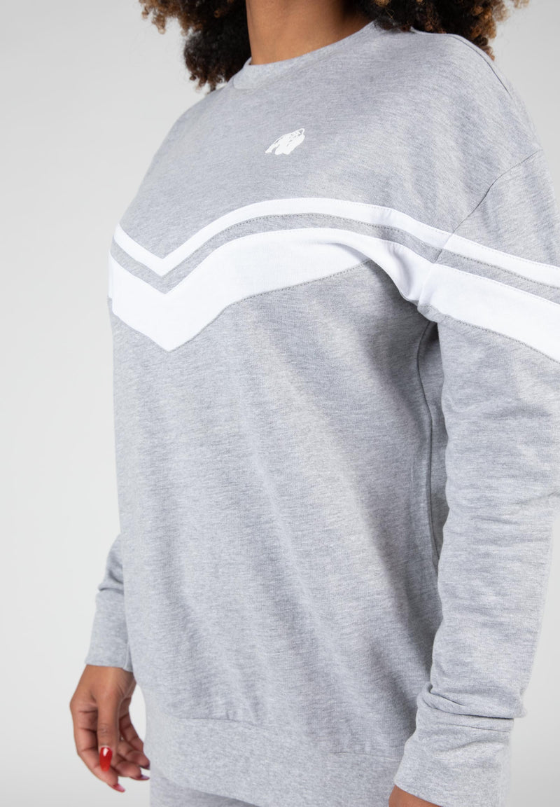 Load image into Gallery viewer, Hailey Oversized Sweatshirt - Gray Melange
