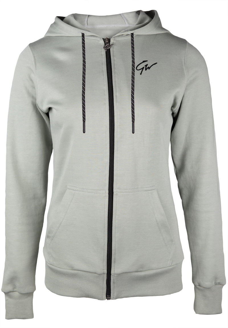 Load image into Gallery viewer, Pixley Zipped Hoodie - Light Green
