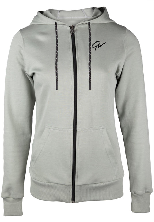 Pixley Zipped Hoodie - Light Green