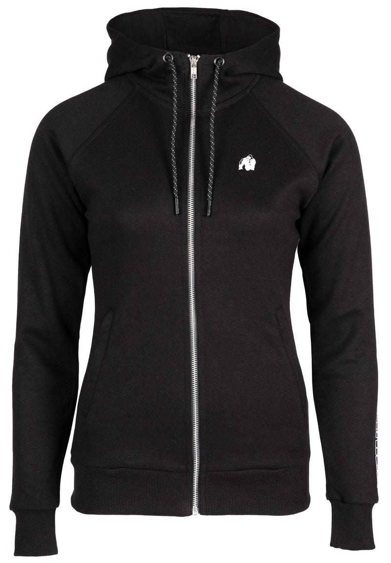 Load image into Gallery viewer, Marion Zipped Hoodie - Black
