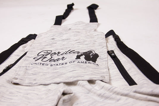 Gorilla Wear - Dolores Dungarees - Gray/Black