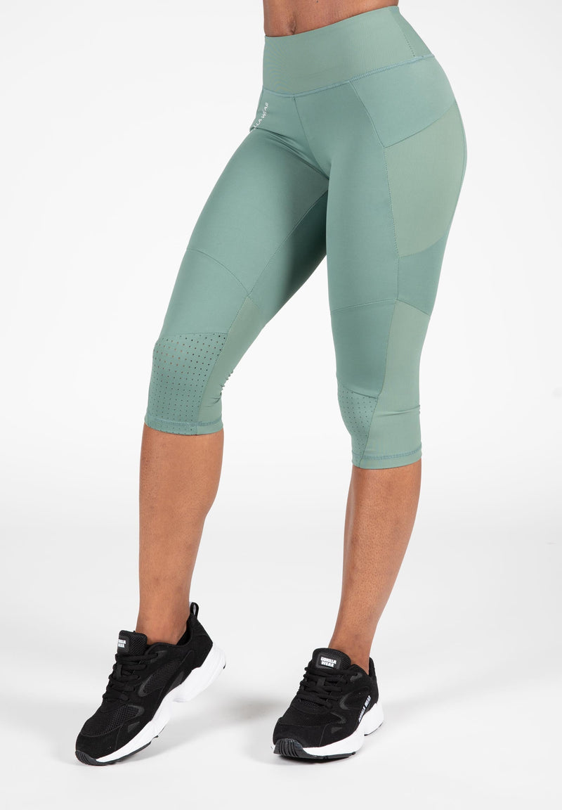 Load image into Gallery viewer, Monroe Cropped Leggings - Green
