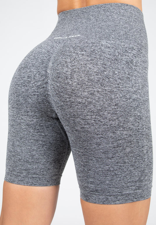 Quincy Seamless Cycling Shorts - Gray Melange